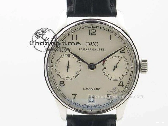 MIROTIME 0601 Breathable Portuguese Tourbillon Mystere SS TF Best Edition White Dial on Black Croc Leather Strap 7384